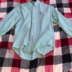 boys polo long sleeve button up